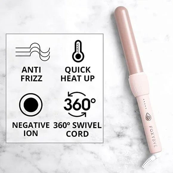 FOXYBAE Baby Blush Professional Ceramic Tourmaline Curling Wand - Picture 4 of 5